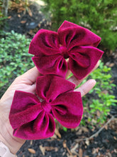Load image into Gallery viewer, Burgundy Velvet Bow