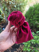 Load image into Gallery viewer, Burgundy Velvet Top Knot
