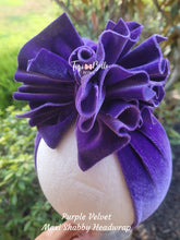 Load image into Gallery viewer, Purple Velvet Shabby
