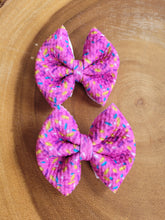 Load image into Gallery viewer, Pink Sprinkles Cone Bow