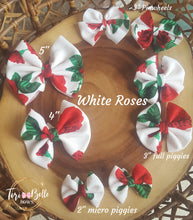 Load image into Gallery viewer, White Roses 🌹 Bow