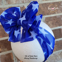 Load image into Gallery viewer, 4th of July - Blue Stars ๐ Headwrap