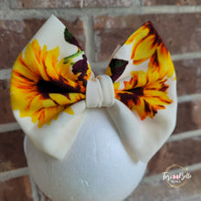 Load image into Gallery viewer, Sunflower Ivory Bow