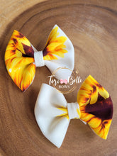 Load image into Gallery viewer, Sunflower Ivory Bow