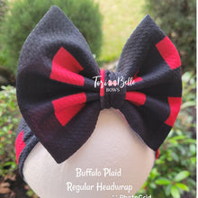Load image into Gallery viewer, Red Buffalo Plaid Bow