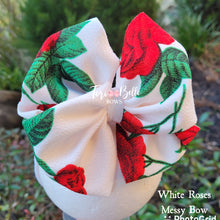 Load image into Gallery viewer, White Roses 🌹 Bow