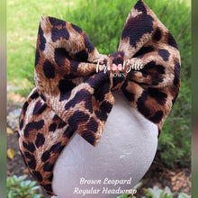 Load image into Gallery viewer, Brown Leopard Headwrap