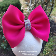 Load image into Gallery viewer, Hot Pink Super Puff w/ Rhinestones