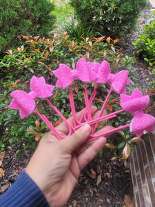 Bright Pink Glitter Bow Jumbo Paper Clip