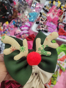 Rudolph Green Super Puff Bow Bling