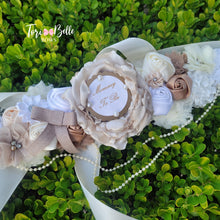 Load image into Gallery viewer, Teddy Bear Themed Maternity Sash &amp; Dad Pin
