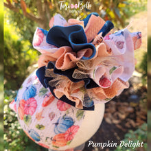 Load image into Gallery viewer, Pumpkin Delight Shabby Headwrap
