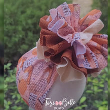 Load and play video in Gallery viewer, Peachy Pumpkin Shabby Headwrap
