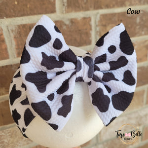 Cow - Black & White Headwrap