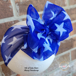 4th of July - Blue Stars 🌟 Headwrap