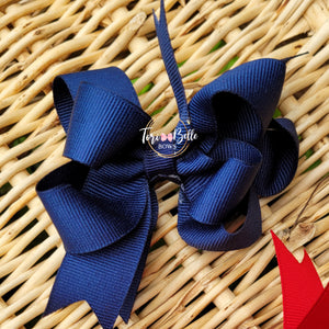 Blue & Red Ribbon Piggie Set