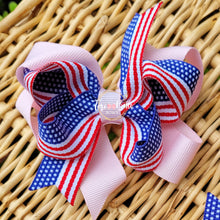 Load image into Gallery viewer, 4th of July Light Pink Ribbon Piggies
