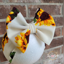 Load image into Gallery viewer, Sunflower Ivory Headwrap
