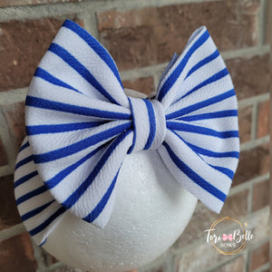 4th of July Stripes Blue Headwrap