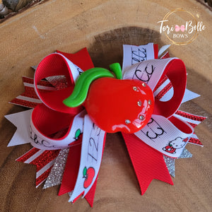 Apple 🍎 Medium Ribbon Bow