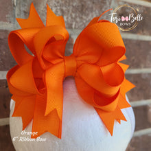 Load image into Gallery viewer, Fall Solids Medium Ribbon Bow
