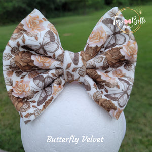 Butterfly 🦋 Velvet Bow