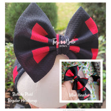 Load image into Gallery viewer, Red Buffalo Plaid Bow
