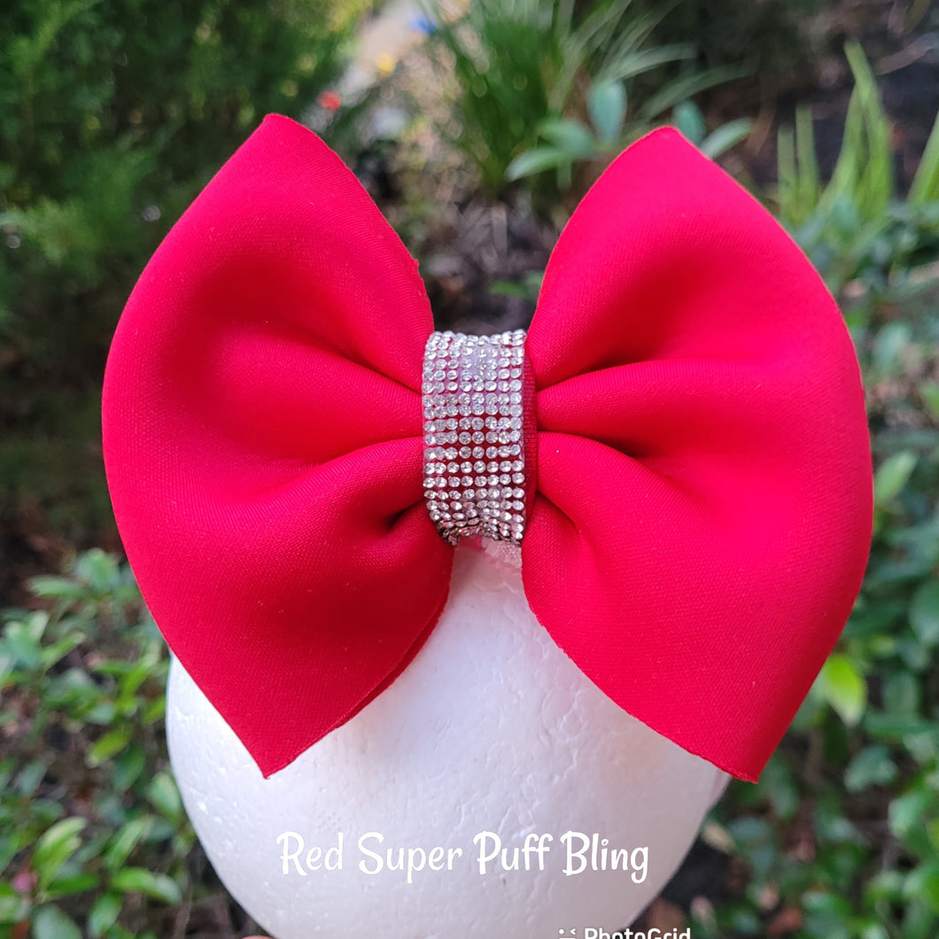 Red Super Puff Bow Bling