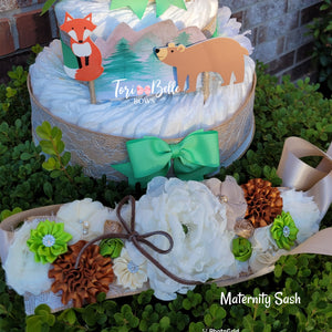 Maternity Sash & Diaper Cake