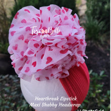 Load image into Gallery viewer, Heartbreak Lipstick Maxi Headwrap
