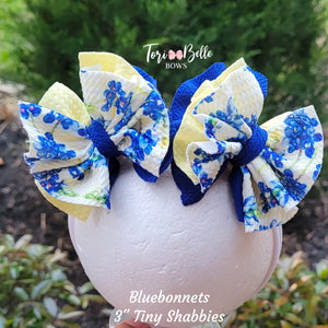 Bluebonnets Bows & Mini Headwrap