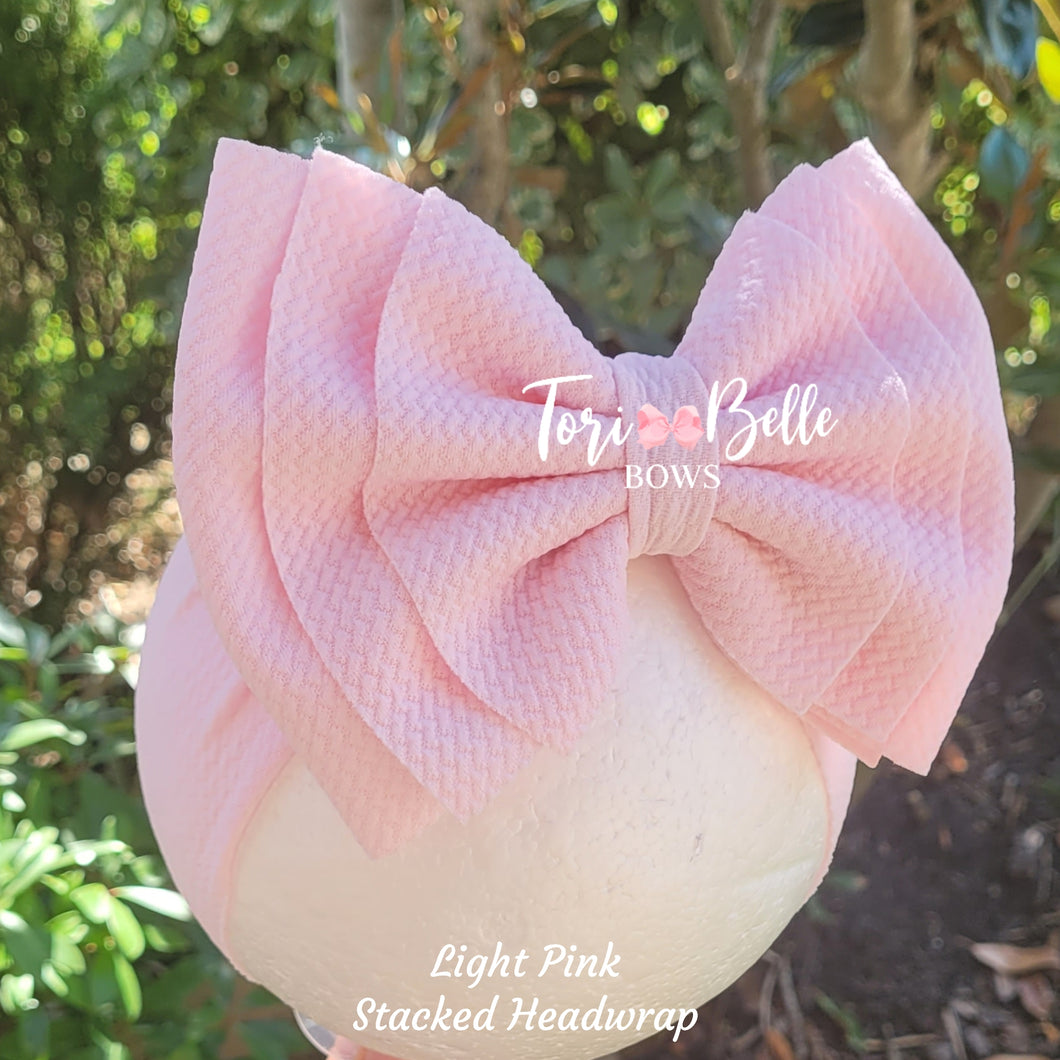 Light Pink Stacked Headwrap